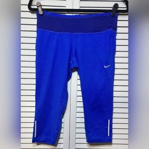EUC Women's Nike Dri-FIT Running Capri Leggings - Medium